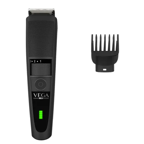 Vega T3 Beard Trimmer with 20 Length Setting, Black (VHTH19)