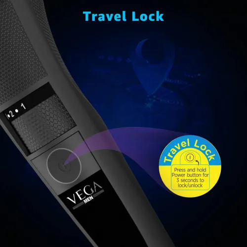 Vega T3 Beard Trimmer with 20 Length Setting, Black (VHTH19) 7 Vega T3 Beard Trimmer with 20 Length Setting, Black (VHTH19)