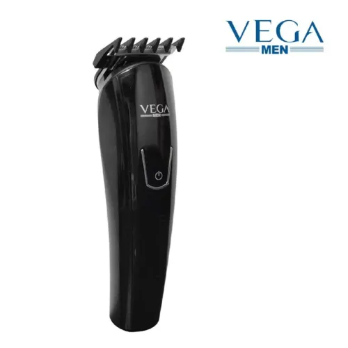 Vega T2 Beard Trimmer with 2 Comb Attachment, Black (VHTH14)