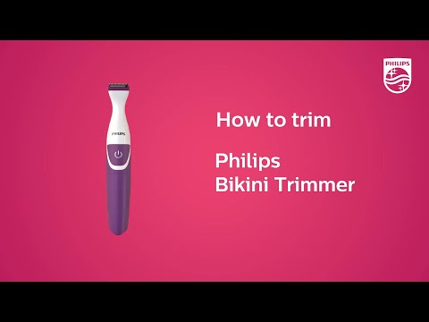 Philips Essential Bikini Trimmer with 3 Length Setting, White & Violet (BRT383/15)