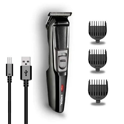 Nova Trimmer with Adjustable Trimming Range, Black & Silver (NHT-1074)