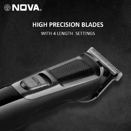 Nova Trimmer with Adjustable Trimming Range, Black & Silver (NHT-1074) 6 Nova Trimmer with Adjustable Trimming Range, Black & Silver (NHT-1074)