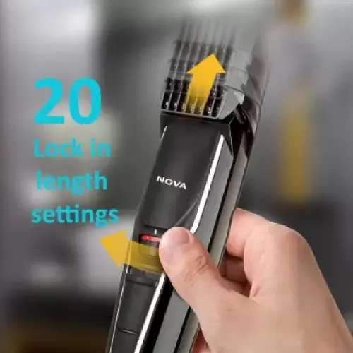 Nova Trimmer with 20 Length Setting, Black (NHT-1091) 3 Nova Trimmer with 20 Length Setting, Black (NHT-1091)