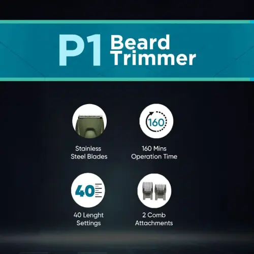 Vega P-1 Power Series Beard Trimmer with 40 Length Setting, Green (VHTH-25) 4 Vega P-1 Power Series Beard Trimmer with 40 Length Setting, Green (VHTH-25)