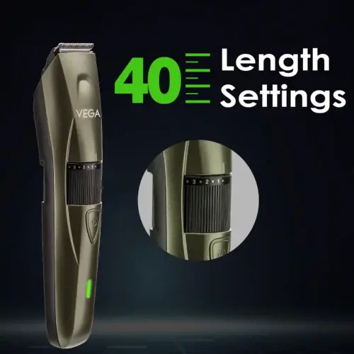 Vega P-1 Power Series Beard Trimmer with 40 Length Setting, Green (VHTH-25) 5 Vega P-1 Power Series Beard Trimmer with 40 Length Setting, Green (VHTH-25)