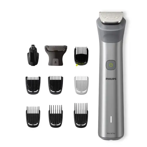 Philips Series 5000 13 in 1 Grooming Kit with 9 length Settings, Beard Sense Technology, Silver (MG5930/65) 9 Philips Series 5000 13 in 1 Grooming Kit with 9 length Settings, Beard Sense Technology, Silver (MG5930/65)