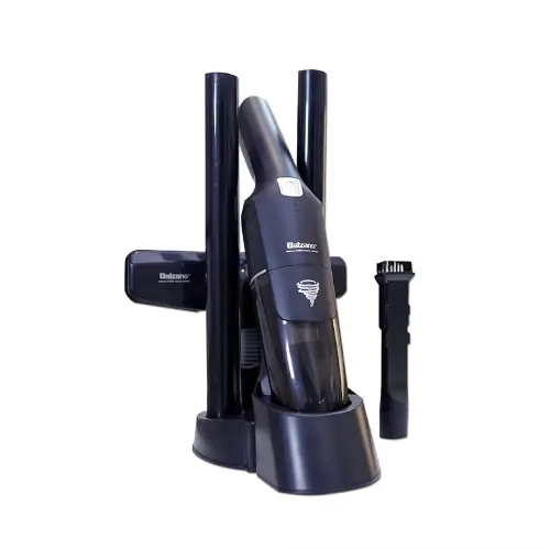 Balzano Tornado 2 in 1 Portable Vacuum Cleaner with 100 Watts, Adjustable Suction, Cordless, 500 ml Dust tank (Black, K-908-2)