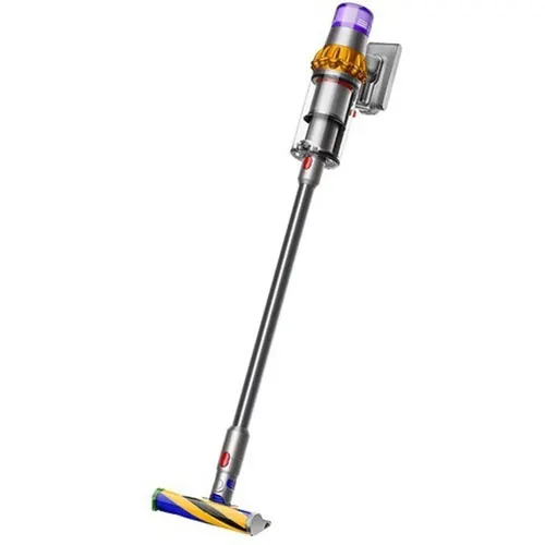 Dyson V15 Cordless Vacuum Cleaner with Three Power Modes, LCD Screen, Easy to Maintain, Click in Battery (Yellow, Nickel)