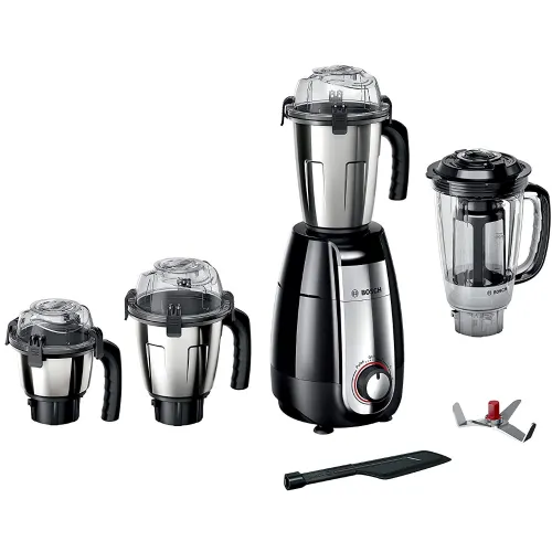 Bosch Truemixx Pro 4 Jars Mixer Grinder with Stone Pounding Technology, 750 Watts, Robust Couplers, Pounding Blade, Active Flow Breaker (MGM8642BIN)