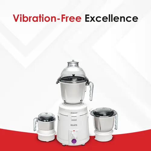 Sujata Dynamix Mixer Grinder | 900W Motor | 22000 RPM | 90 Minutes Continuous Running | 3 Jars | White 6 Sujata Dynamix Mixer Grinder | 900W Motor | 22000 RPM | 90 Minutes Continuous Running | 3 Jars | White