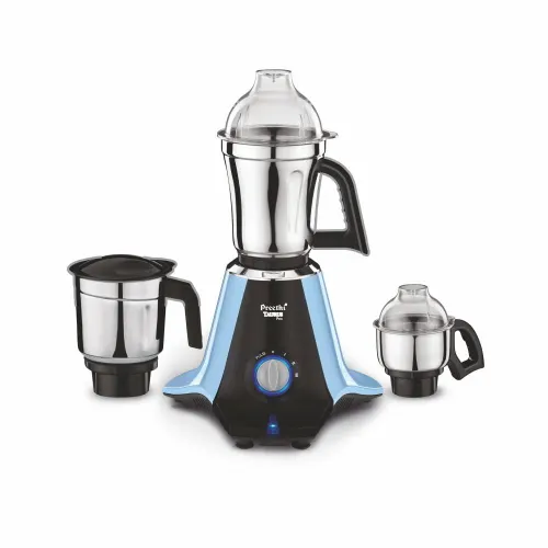 Preethi Taurus Pro 3 Jars Mixer and Grinder with Blue Finish, 3 Speed Settings, Stainless Steel Jar and Blade (Blue)