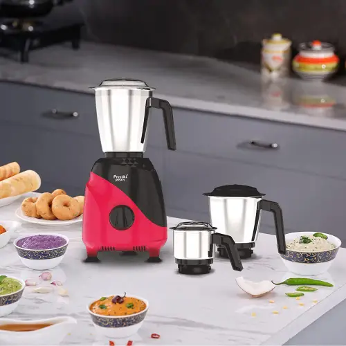 Preethi Peppy 3 Jars Mixer with 750 Watts, 3 Speed Settings, Stainless Steel Jar and Blade (Black) 7 Preethi Peppy 3 Jars Mixer with 750 Watts, 3 Speed Settings, Stainless Steel Jar and Blade (Black)