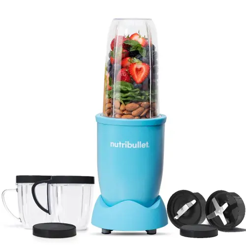 Nutribullet 900 Watts Blender with Leak Proof jars, Easy to Use, Hands Free Blending (NB9-1249AB, Matte Light Blue)