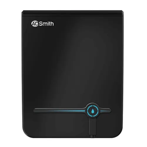 AO Smith Intelli Water Purfier UV+SAPC with Advanced Digital Display, 3 Purification Technologies, Touch Dispensing (Black)