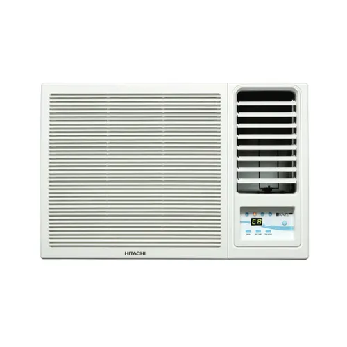 Hitachi 1 Ton 2 Star Fixed Speed Window AC | 100% Copper | Powerful Mode | Tropical Design | Superfine Mesh Filter ( New Kaze Plus, RAW312HEDO | White)