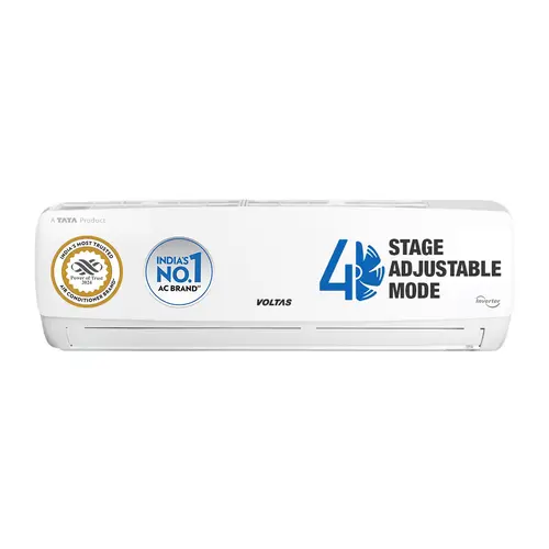 Voltas 1.5 Ton 5 Star Inverter Split AC | 100% Copper | 4 in 1 Adjustable Cooling | Anti Dust Filter | Super Silent Operation (185V Vectra Elegant, White)