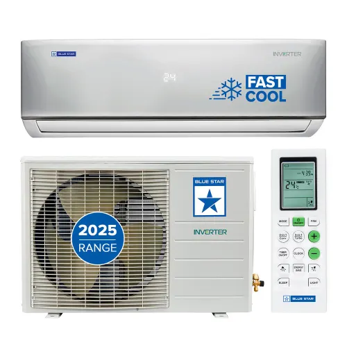 Bluestar DNU Series Split 5 in 1 Convertible 2 Ton 5 Star Inverter AC | AI Pro | 4 Way Swing | PM 2.5 Filter | 2024 Model | White (IC524DNUR)
