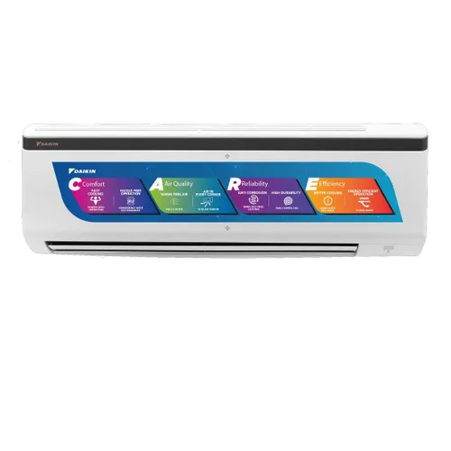 Daikin Standard Series 1.8 Ton 1 Star Fixed Speed Split AC | 100% Copper | Coanda Airflow | Power Airflow Dual Flaps | Anti Corossion Treatment (FTE60U, White)