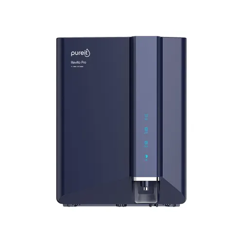 Pureit Revito Pro RO+MF+UV 8 Liters Storage Wall Monunt Water Purifier Advance 8 stage Purification with smart Sense Indicator,Auto Shut Off Blue