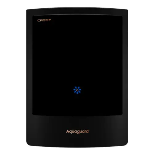 Eureka Forbes Aquaguard Crest UV Water Purifier with Mineral Guard Technology, Active Copper with Zinc Booster Cartridge (Black, CRESTUV)