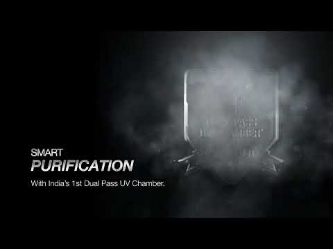 AO Smith Intelli UV Pro Water Purifier UV+UF+SCMT with Digital Display, 6 Stage of Purifying Technology (Black)