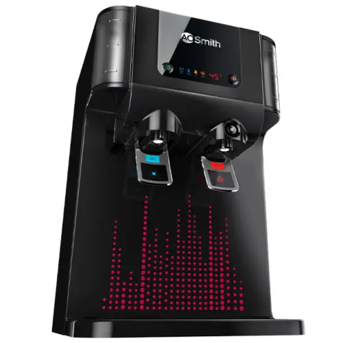 AO Smith Intelli UV Pro Water Purifier UV+UF+SCMT with Digital Display, 6 Stage of Purifying Technology (Black)