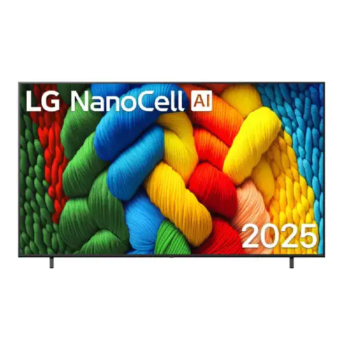 LG NanoCell AI (NANO85) 189cm (75 Inch) 4K Ultra HD Smart TV - webOS 25, Î±7 AI Processor 4K Gen8, HDR10/HLG, ALLM, HGIG, Intelligent Voice Recognition, Google Cast, Dolby Atmos, 75NANO85A6A