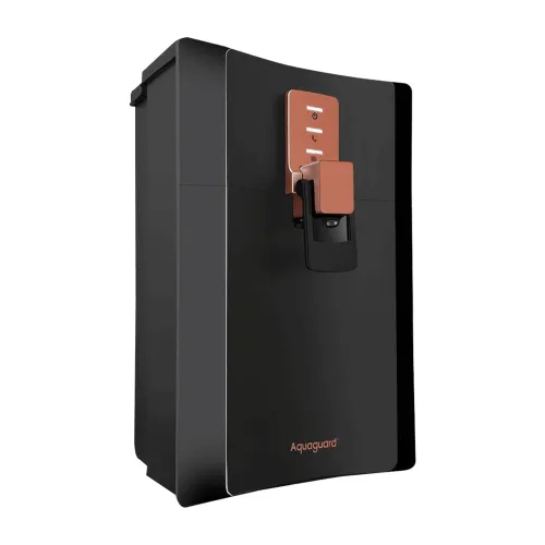 Aquaguard Superio RO+UV Water Purifier | Patented Active Copper Technology | Stainless Steel Tank | Ideal for Borewell, Tanker & Municipal Water | Free Professional Installation (Black)