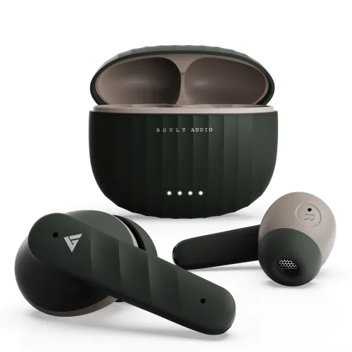 Store Display Unit - Boult X45 True Wireless Earphones with Upto 40 Hours Playtime, AI Voice Assistant, 45ms Ultra Low Latency, IPX5 Water Resistance (Green)