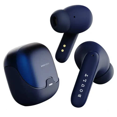 Store Display Unit - Boult X70 True Wireless ANC Earbuds with IPX5 Water Resistance, Immersive Gaming Experience, EQ Modes, AI Voice Assistant (Blue)