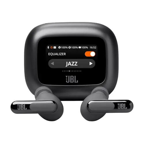 JBL Live Beam 3 True wireless Adaptive Noise Cancelling Earbuds with 10mm Dynamic Driver, JBL Signature Sound (Black)