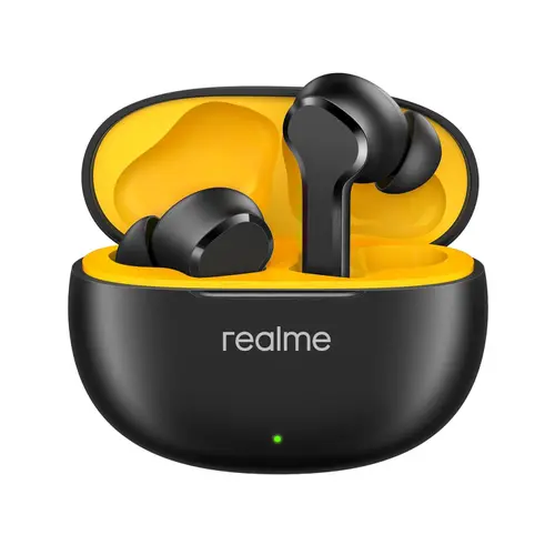 realme Buds T110 TWS Earbuds with 10mm Dynamic Bass Driver, Upto 38 Hours Playback, AI ENC Noise Cancellation for Calls (Punk Black)
