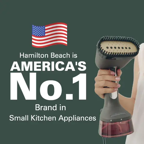 Hamilton Beach Professional Garment Steamer with 1740W Fast Heat Up, Large 300ml Water Tank (11590IN)