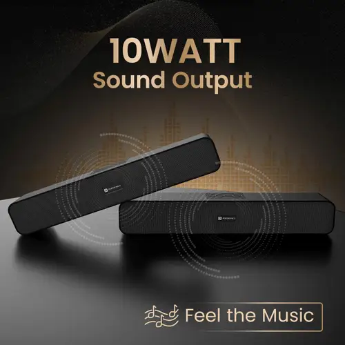 Portronics Decibel 24 Bluetooth 5.3 Wireless 10W HD Sound with Built in Mic Portable Speaker (Black) 2 Portronics Decibel 24 Bluetooth 5.3 Wireless 10W HD Sound with Built in Mic Portable Speaker (Black)