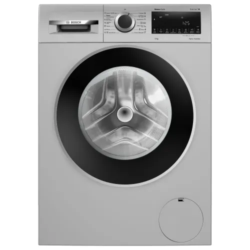 Bosch 9 KG Fully Automatic Front Load Washing Machine | 99.99% Bacterial Reduction | Anti Wrinkle Feature |Â Eco Silence Driveâ?(WGA1420SIN, Silver)