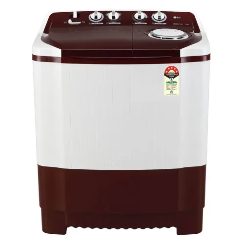 LG 7.5 KG 5 Star Semi Automatic Top Load Washing Machine | Wind Jet Dry | Roller Jet Pulsator | Lint Collector | 3 Wash Programs (P7510RRAZ, Burgundy)