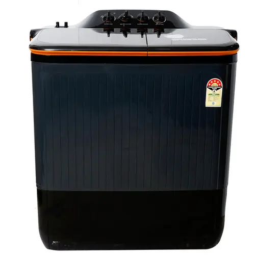 Lloyd 12 KG 5 Star Semi Automatic Top Load Washing Machine| Dual Waterfall| Anti Skid Big Wheels| Stainless Steel Mesh Filter (GLWS125EPHVG,Dark Grey)