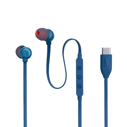JBL Tune 310C USB Earphone with EQ Presets Control, Tangle-Free Flat Cable, 3 Button Remote with Microphone (Blue) 4 JBL Tune 310C USB Earphone with EQ Presets Control, Tangle-Free Flat Cable, 3 Button Remote with Microphone (Blue)