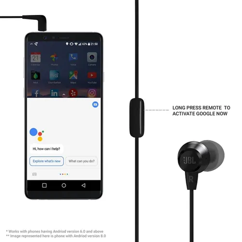 JBL T50HI Earphones with Mic (Black) 4 JBL T50HI Earphones with Mic (Black)