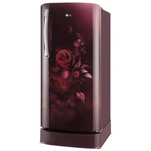LG 201 Litres 5 Star Direct Cool Single Door Refrigerator with Antibacterial Gasket (Scarlet Euphoria)