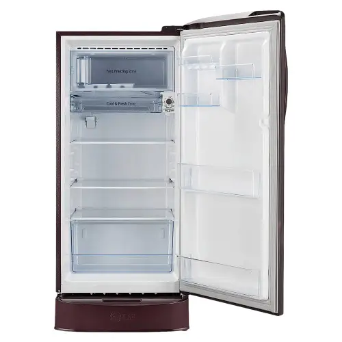 LG 201 Litres 5 Star Direct Cool Single Door Refrigerator with Antibacterial Gasket (Scarlet Euphoria) 5 LG 201 Litres 5 Star Direct Cool Single Door Refrigerator with Antibacterial Gasket (Scarlet Euphoria)