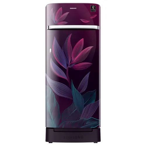 Samsung 215 Litres (5 Star) Direct Cool Single Door Refrigerator with Digital Inverter Technology (RR23D2H259R/HL, Paradise Bloom Purple)