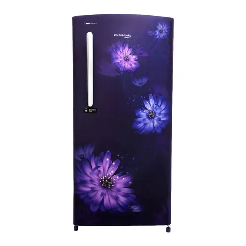 Voltas Beko 185 Litres 5 Star Single Door Direct Cool Refrigerator with Quick Freezer, Adjustable Toughened Glass Shelves (RDC220A / W0DBETM000UGD)