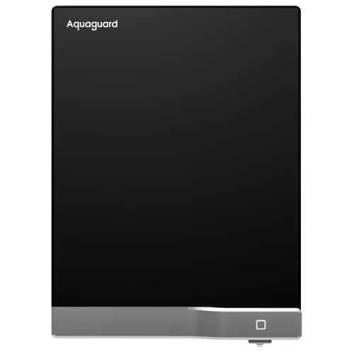 Eureka Forbes Aquaguard Slimtech Glass UV Storage Water Purifier with 5th Gen UV LED Technology, Ultra Filtration (Black)