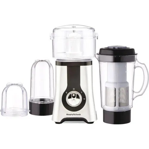 Morphy Richards 4 in 1 Blend Master with 400W Powerful Motor, 2 Speed Control, Pulse Mode, 24000 RPM (Silver)