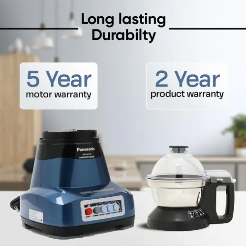Panasonic Super 3 Jars Mixer Grinder with 7 in 1 Function, Double Safety Locking System (MX-AE375) 6 Panasonic Super 3 Jars Mixer Grinder with 7 in 1 Function, Double Safety Locking System (MX-AE375)