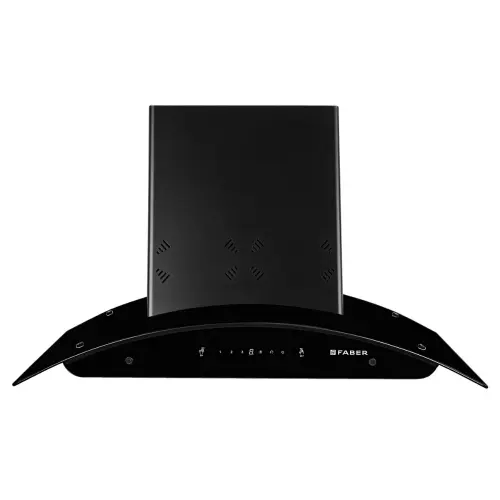Faber Ellora Chimney/Hood with Wall Mount, 1400m3/hr Suction, Baffle Filter, Autoclean Alarm, Black Finish (Black) 2 Faber Ellora Chimney/Hood with Wall Mount, 1400m3/hr Suction, Baffle Filter, Autoclean Alarm, Black Finish (Black)