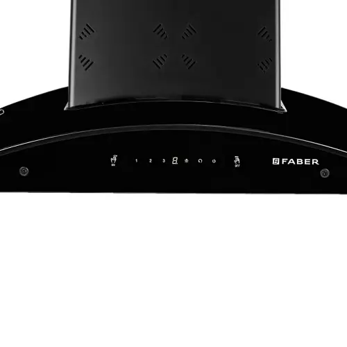Faber Ellora Chimney/Hood with Wall Mount, Heat Auto Clean Function, 1.5W Led, 1400m3/hr Suction (Black) 2 Faber Ellora Chimney/Hood with Wall Mount, Heat Auto Clean Function, 1.5W Led, 1400m3/hr Suction (Black)