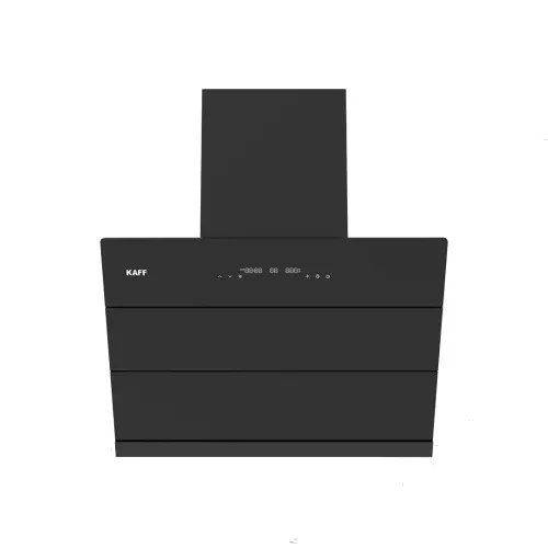 Kaff Albury 60 cm Chimney/Hood with Smart Auto Clean, Filterless, Touch Panel, Black Tempered Glass (Black)
