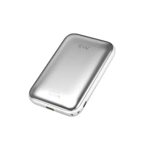 EVM EnMag 15 MagSafe Power Bank | 10000mAh | 15W Wireless Charging | 22.5W PD Fast Charging | LED Display (Grey)
